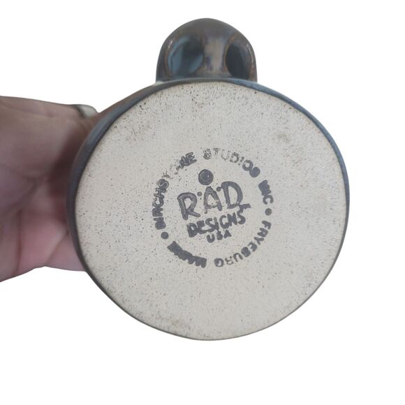 Stoneware Moose Egg Separator RAD Designs Birchstone Studios Fryeburg Maine - Picture 3 of 7